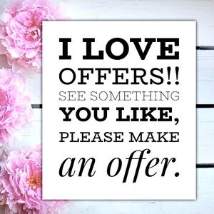 See a listing you LOVE... SUBMIT AN OFFER! 🌸✨